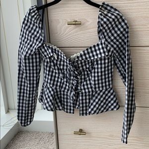 Revolve gingham top